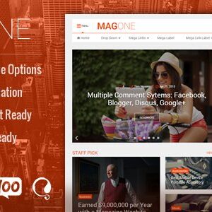 MagOne - Responsive Magazine & News WordPress Theme