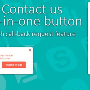 Contact us all-in-one button with callback request feature for WordPress