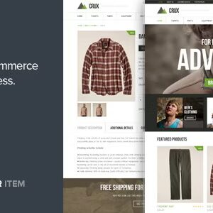 Crux - A modern and lightweight WooCommerce theme