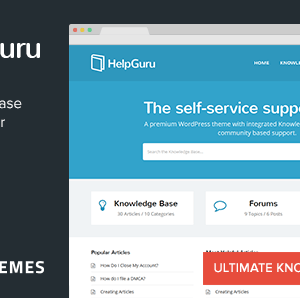 HelpGuru ? A Self-Service Knowledge Base WordPress Theme