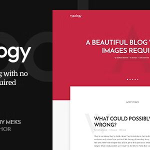 Typology ? Text Based Minimal WordPress Blog Theme