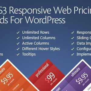 CSS3 Responsive WordPress Compare Pricing Tables