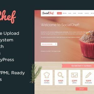 SocialChef - Social Recipe WordPress Theme